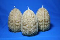 Carved Egg - Beeswax Candle