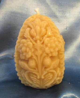 Carved Egg - Beeswax Candle