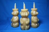 Honey Bear Bottle  - Beeswax Candle